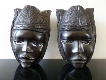 PAIR OF NATIVE TRIBAL CARVINGS