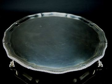 SOLID SILVER TRAY