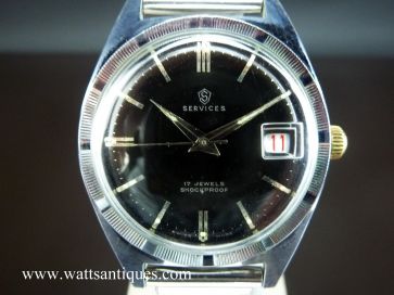 SERVICES GENTS VINTAGE BLACK DIAL