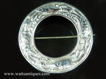 ANTIQUE IONA SILVER BROOCH 1921