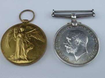 BRITISH WAR MEDAL 1914-18 & VICTORY MEDAL