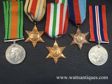 WWII MEDAL GROUP SET 