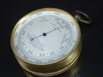 J W STEWARD POCKET BAROMETER