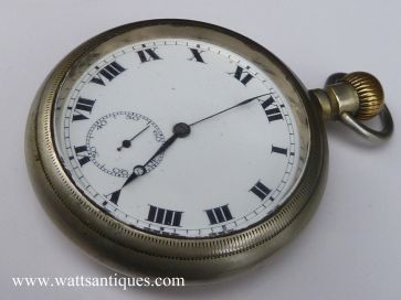 CYMA LARGE NICKEL POCKET WATCH