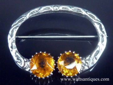 ROBERT ALLISON CITRINE BROOCH