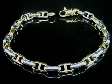 14K GOLD 2 TONE BRACELET