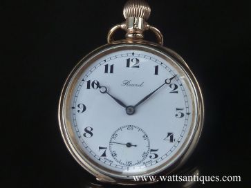 RECORD OPEN FACE POCKET WATCH
