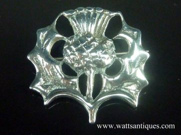 SILVER THISTLE BROOCH
