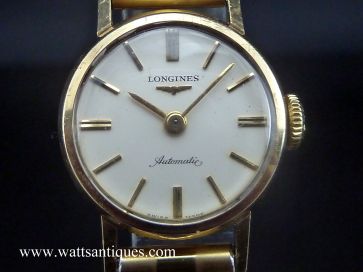 LONGINES 9K GOLD LADIES AUTOMATIC