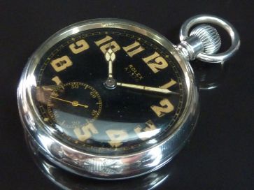 ROLEX OPEN FACED MILITARY POCKET WATCH
