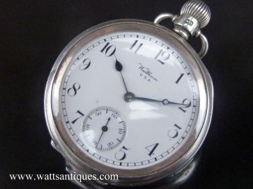 WALTHAM SILVER POCKET WATCH