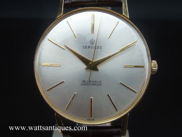 SERVICES 19 JEWELS GOLD PLATED