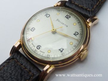 9K HELVETIA DECO WATCH