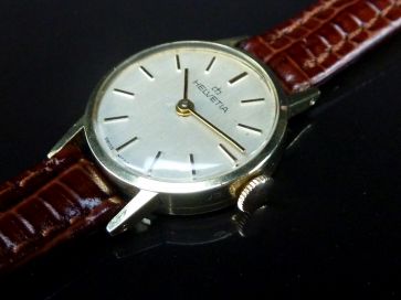 HELVETIA 14K GOLD LADIES WATCH