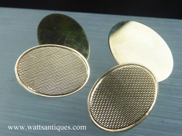 9K GOLD CUFFLINKS