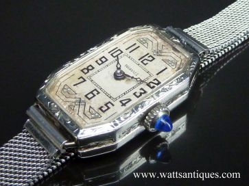 TAVANNES 14K ART DECO LADIES WATCH