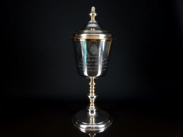 ANTIQUE SILVER LIDDED CUP