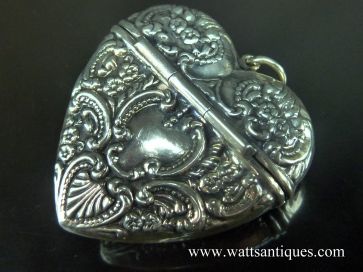 HEART SHAPED SILVER VESTA