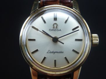OMEGA LADYMATIC GOLD WATCH