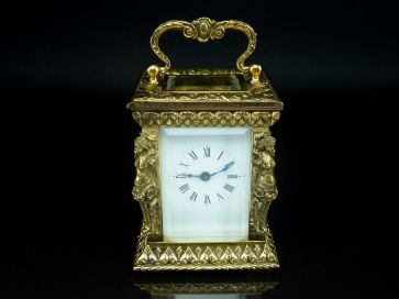 SMALL ORNATE CARRIAGE CLOCK