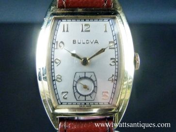 BULOVA 14K DECO YELLOW GOLD