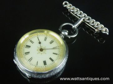 SILVER LADIES POCKET WATCH