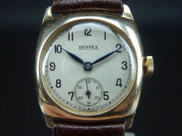  BERNEX 9CT GOLD VINTAGE WATCH