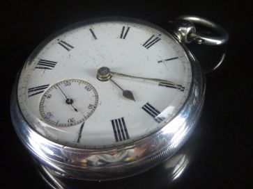 SILVER POCKET WATCH 1896