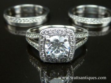 PLATINUM DIAMOND RING SET