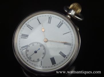 BENSON 935 SILVER POCKET WATCH